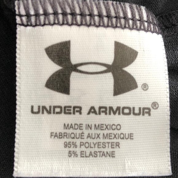 Under Armour V Neck Short Sleeve Polyester Blend Running T Shirt Top Black Sz S - Picture 8 of 10